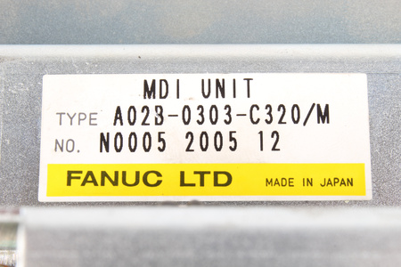 A02B-0303-C320/M FANUC MDI UNIT CLAVIER