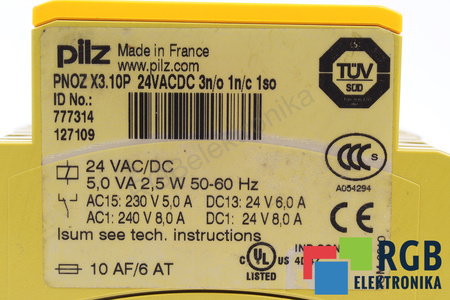 PNOZX3.10P PILZ 777314 RELAIS DE SÉCURITÉ