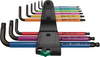 JEU DE CLÉS MÂLES COUDÉES, SYST. MÉTRIQUE, BLACKLASER, 9 PIECES 05022089001 WERA 950/9 HEX-PLUS