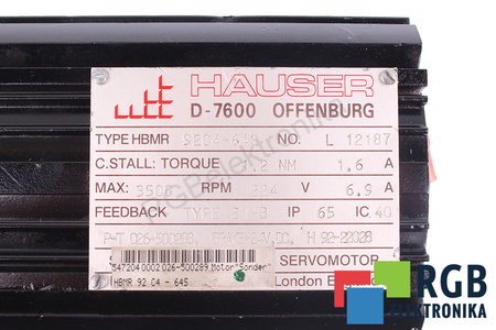 HBMR92C4-64S HAUSER STATOR