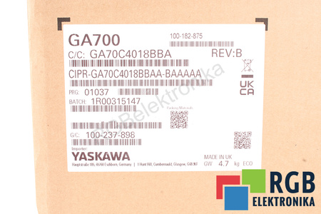 CIPR-GA70C4018BBAA-BAAAAA YASKAWA GA700