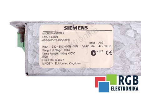 6SN1111-0AA01-1BA0 SIEMENS MICROMASTER 4 FILTRE
