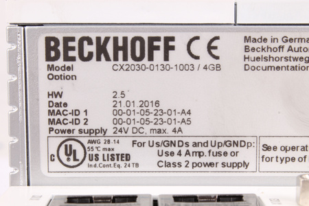 CX2030-0130-1003/4GB BECKHOFF