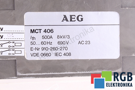 MCT406 AEG SECTIONNEUR
