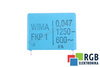 CONDENSATEUR 0.047UF FKP1 WIMA 1250VDC, 600VAC