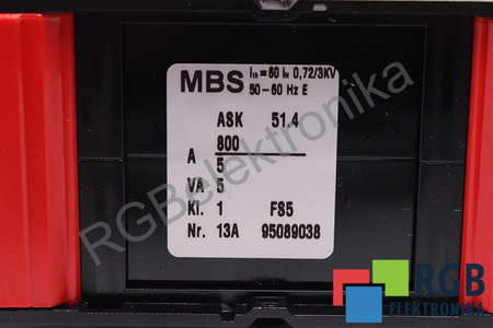 ASK51.4 MBS 800A 5A 5VA TRANSFORMATEUR DE COURANT