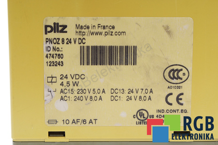 PNOZ8 PILZ 474760 RELAIS DE SÉCURITÉ