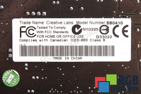 SB0410 CREATIVE SOUND BLASTER