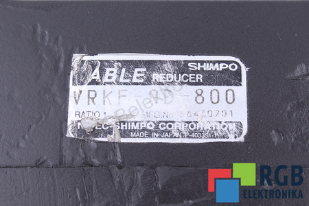 VRKF-9D-800 SHIMPO I=9 RÉDUCTEUR