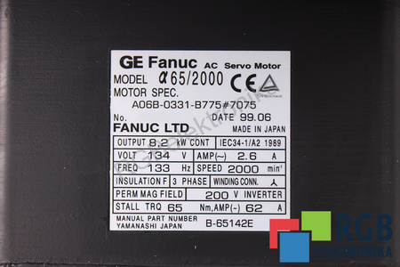 A06B-0331-B775#7075 FANUC A65/2000