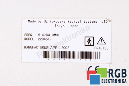 2294517 GE YOKOGAWA MEDICAL SYSTEMS POUR LOGIQ7