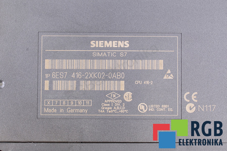 6ES7416-2XK02-0AB0 SIEMENS SIMATIC S7-400 CPU 416-2