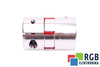 YH10-46-24-24-70 D=46MM D1=D2=24MM L=70MM ALUMINIUM ACCOUPLEMENT ÉLASTIQUE A MÂCHOIRES