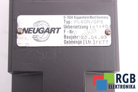 PL60N/0P2 NEUGART I=40 RÉDUCTEUR