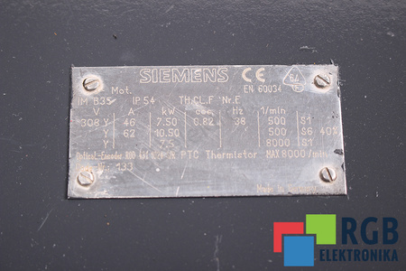 1PH6137-4HB46 SIEMENS AC MAIN SPINDLE MOTOR 1PH6