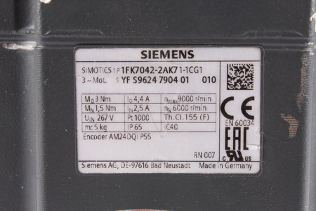 1FK7042-2AK71-1CG1 SIEMENS SIMOTICS S 1FK7