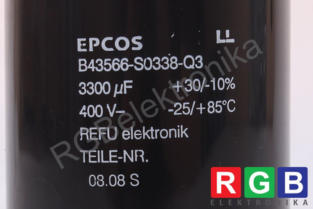 CONDENSATEUR B43566-S0338SQ3 EPCOS 3300UF, 400V