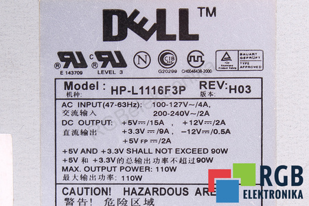 HP-L1116F3P DELL POUR PIÈCES