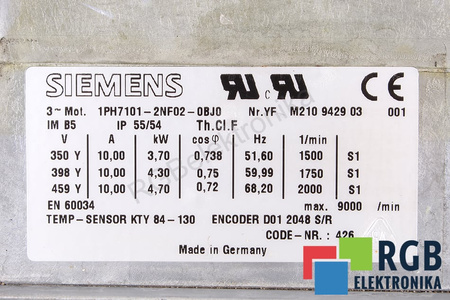 1PH7101-2NF02-0BJ0 SIEMENS SIMOTICS M 1PH7