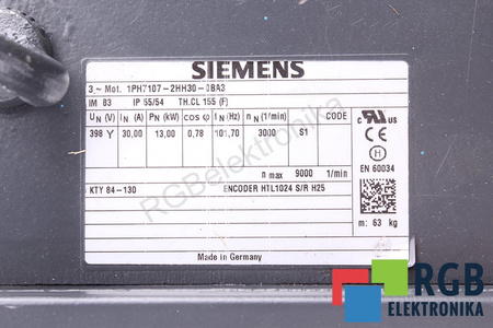 1PH7107-2HH30-0BA3 SIEMENS SIMOTICS M 1PH7