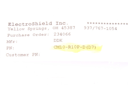 PRISE CM10-R10P-D-D7 DDK LTD. 10PIN