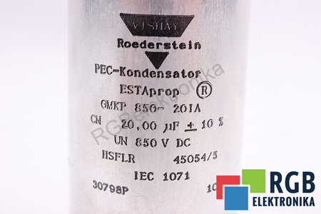 CONDENSATEUR GMKP850-20IA VISHAY 20UF, 850VDC