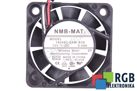 1604KL-04W-B39-BQ1 NMB TECHNOLOGIES PIÈCE DE RECHANGE POUR AFB0412HHA-TA5F 40X40X10MM, 12V VENTILATEUR