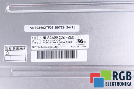 NL6448BC26-26D NLT TECHNOLOGIES 8.4" MATRICE LCD