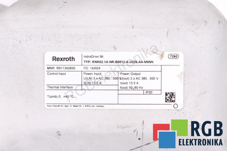 KNK02.1A-NR-B0012-A-U226-A4-NNNN BOSCH REXROTH INDRADRIVE M