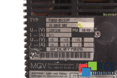 P3092-05151PF MGV 15.5042.902 POUR PIÈCES