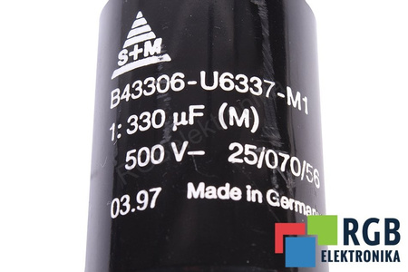 CONDENSATEUR B43306-U6337-M1 S+M 330UF, 500V