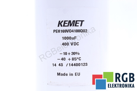 CONDENSATEUR PEH169VO4100QU2 KEMET 1000UF, 400VDC