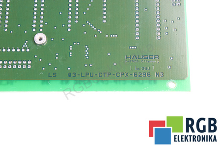 CTP2/05 HAUSER 03-LPU-CTP-CPX-6296N3 POUR PIÈCES