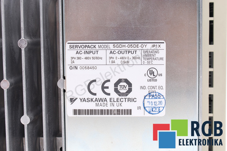 SGDH-05DE-OY YASKAWA SERVOPACK