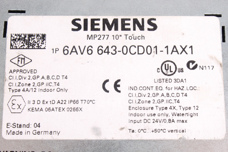 6AV6643-0CD01-1AX1 SIEMENS BOÎTIER