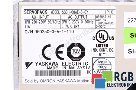 SGDH-08AE-S-OY YASKAWA SGDH-08AE-S-0Y SERVOPACK