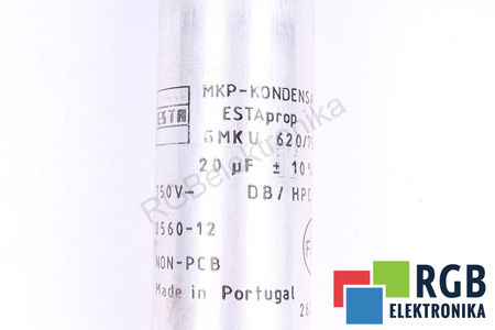 CONDENSATEUR GMKU620/750SS ESTAPROP 20UF, 750V, DB/HPC