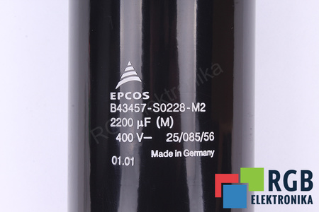 CONDENSATEUR B43457-S0228-M2 EPCOS 2200UF, 400VDC