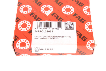 6008-2RSR-C3 FAG 40X68X15 ROULEMENT