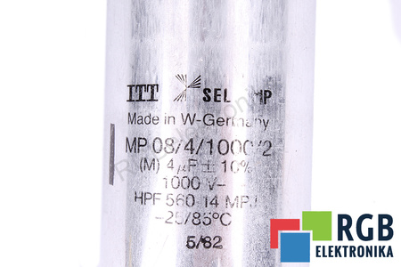 CONDENSATEUR MP08/4/1000/2 ITT 1000V, 4UF