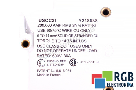 PORTE-FUSIBLE USCC3I FERRAZ Y218038 QS4