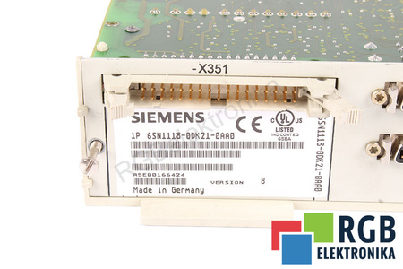 6SN1118-0DK21-0AA0 SIEMENS VERSION B SIMODRIVE 611