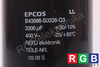 CONDENSATEUR B43566-S0338SQ3 EPCOS 3300UF, 400V