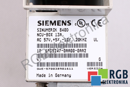 6FC5247-0AA00-0AA2 SIEMENS VERSION G NCU-BOX 13A SINUMERIK 840D/840DE
