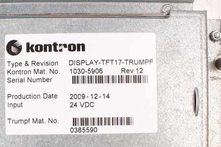 DISPLAY-TFT17-TRUMPF KONTRON 1030-5906