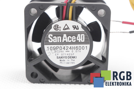 109P0424H6D01 SANYO DENKI SANACE40 40X40X20MM, 24V VENTILATEUR