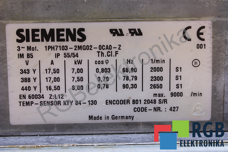 1PH7103-2MG02-0CA0-Z SIEMENS SIMOTICS M 1PH7