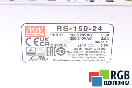 RS-150-24 MEAN WELL ALIMENTATION