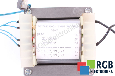 5149 REICHENBACH 220-380V, 17.5V TRANSFORMATEUR