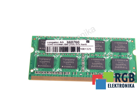 668760 CONGATEC DDR3-SODIMM-1066 2GB